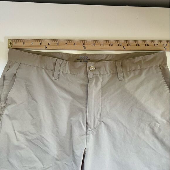 Polo Ralph Lauren Performance Shorts Khaki Golf Preppy Size 34 - Picture 6 of 7